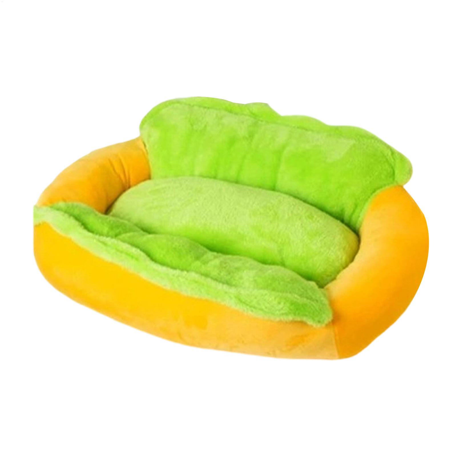 Calming Dog Bed - 快適な犬用ベッド、フード型、滑り止め付きプラッシュクッション、取り外し可能で洗えるファインファイバー、小型犬、子犬、子猫用の落ち着きやすい犬用ベッド