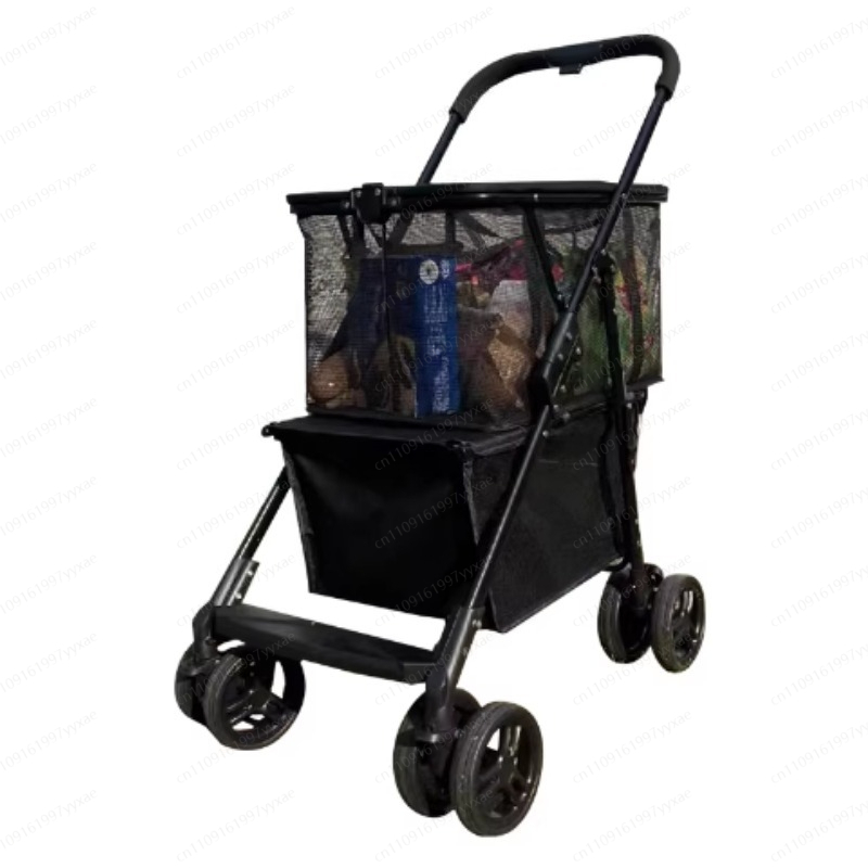 Pet Supplies Pet Shop - スーパーマーケット折りたたみ多機能旅行車両分離可能ショッピングカートピクニックキャンプポータブルアウトドアペット用品
