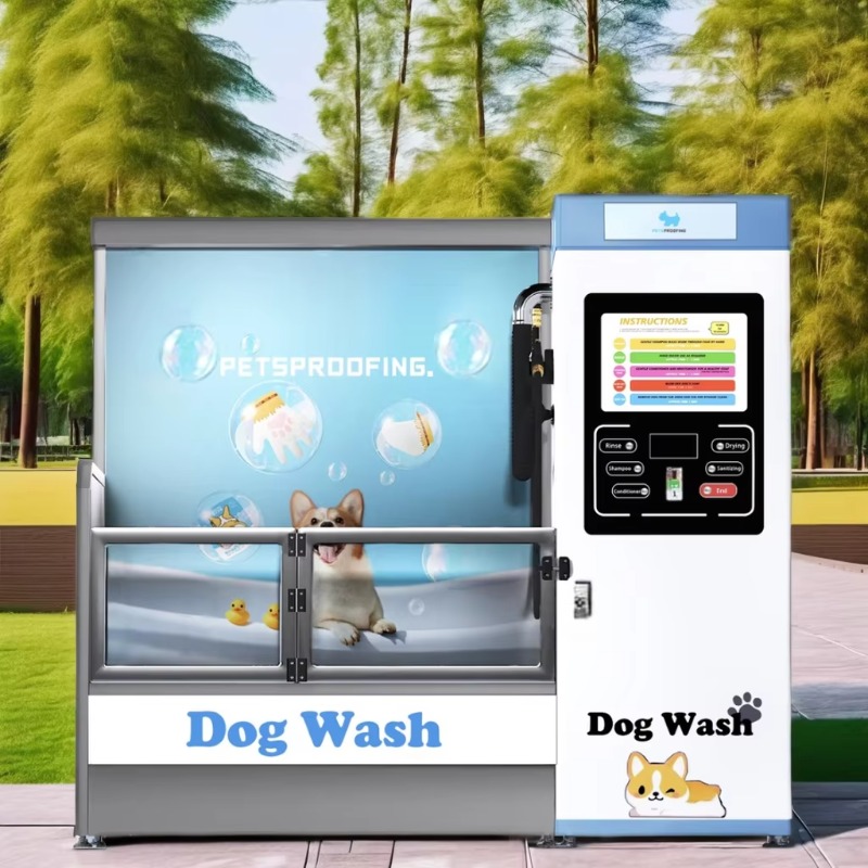Pet Supplies Wash Station - 斬新なデザインの新型セルフサービス自動硬貨式大型犬用洗浄ステーション、ペット用品用自動販売洗濯機