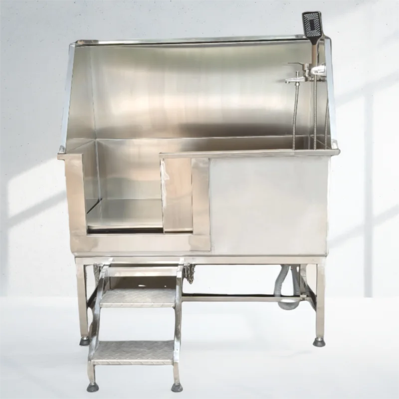 Pet Supplies Wash Station - プロ仕様ステンレス製犬用グルーミングバスタブ、排水システム付きペットウォッシングステーション（ペットサロン用品）