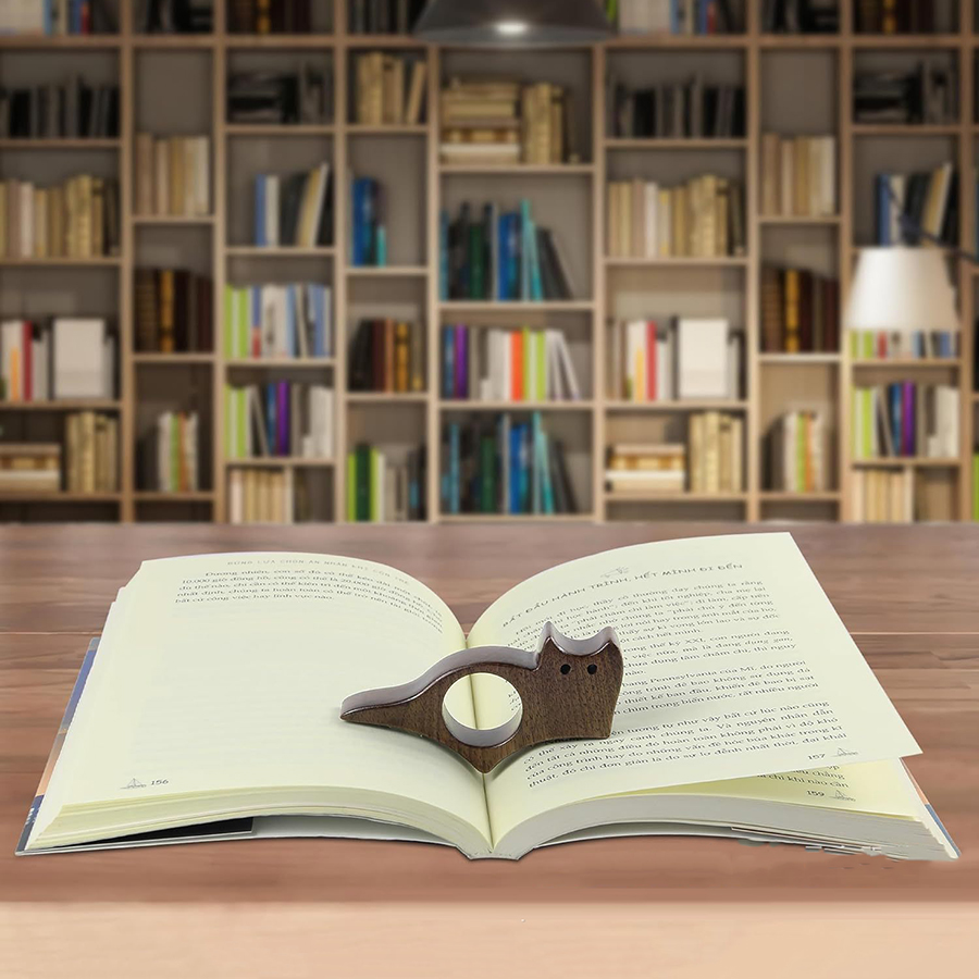 Pet Supplies Ringwood - 木製ペット猫犬読書ブックマークブックマークリング学用品学生ページガイドマーカーマーキングサインブックページホルダー