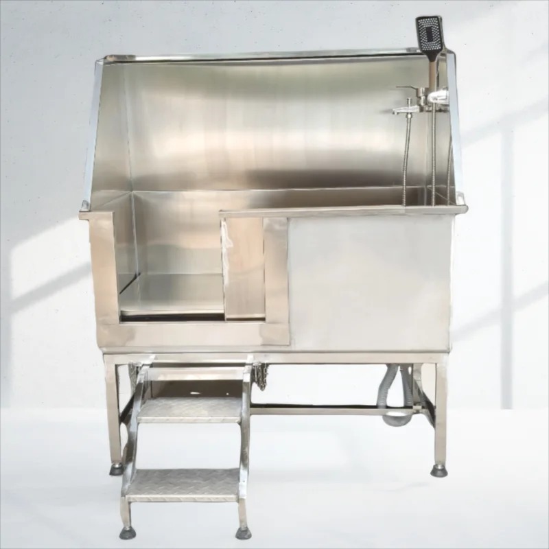 Pet Supplies Wash Station - プロ仕様ステンレス製犬用グルーミングバス、ペット洗浄ステーション（排水システム付き）、ペットサロン用品