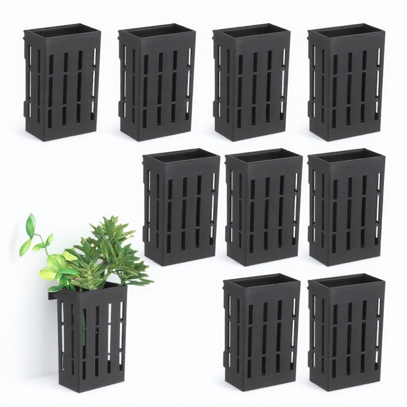 Aquarium Fish Tank - 10個入り 水草バスケット 吊り下げ式水槽壁掛け水槽プランター 水槽用品 水草栽培バスケット