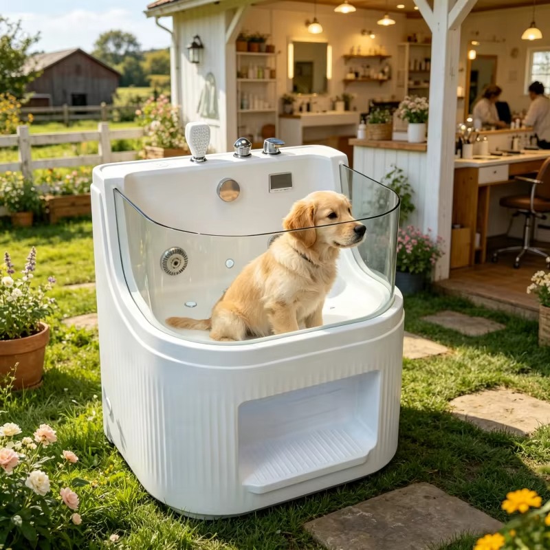 Pet Supplies Wash Station - ペットスパ浴槽 ミニ猫グルーミングステーション プロ仕様犬用洗浄シンク ポータブル動物入浴用品