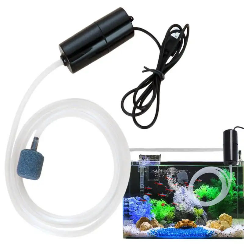 Pet Supplies Pet Shop - 水族館空気ポンプ,水槽,サイレントエアコンプレッサー,ポータブル,ミニ,小型,5v,1w,USB