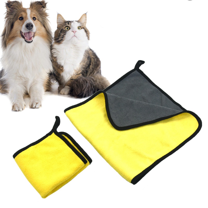 Pet Supplies Pet Shop - ペットの犬と猫のタオル ソフトファイバータオル 吸水性バスタオル 便利なペットショップの掃除用タオル ペット用品