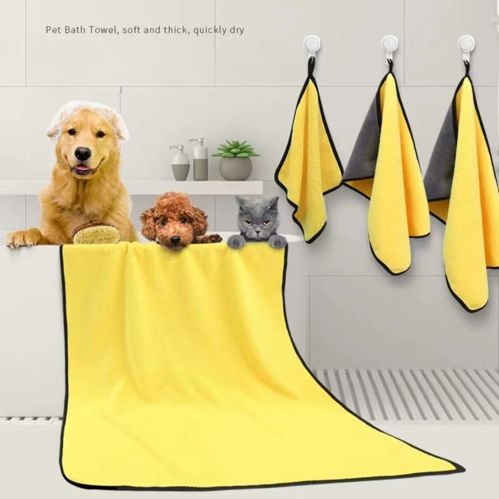 E5 速乾性ペット犬アクセサリー猫タオルソフトファイバータオ - Pet Supplies Pet Shop のレビューと価格