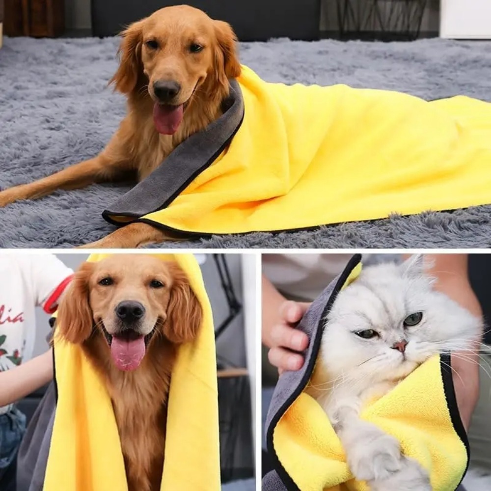E5 速乾性ペット犬アクセサリー猫タオルソフトファイバータオ - Pet Supplies Pet Shop のレビューと価格