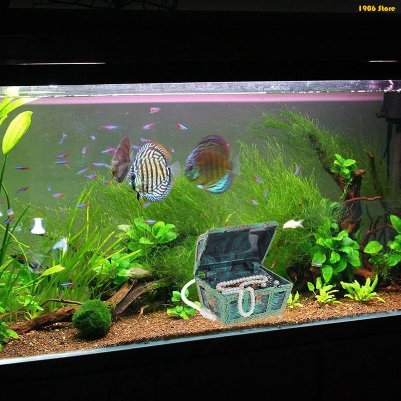 U1JB 水族館宝箱装飾樹脂宝箱カラフルな小さなアクセサリー - Pet X Supplies & Tack Howell Photos のレビューと価格