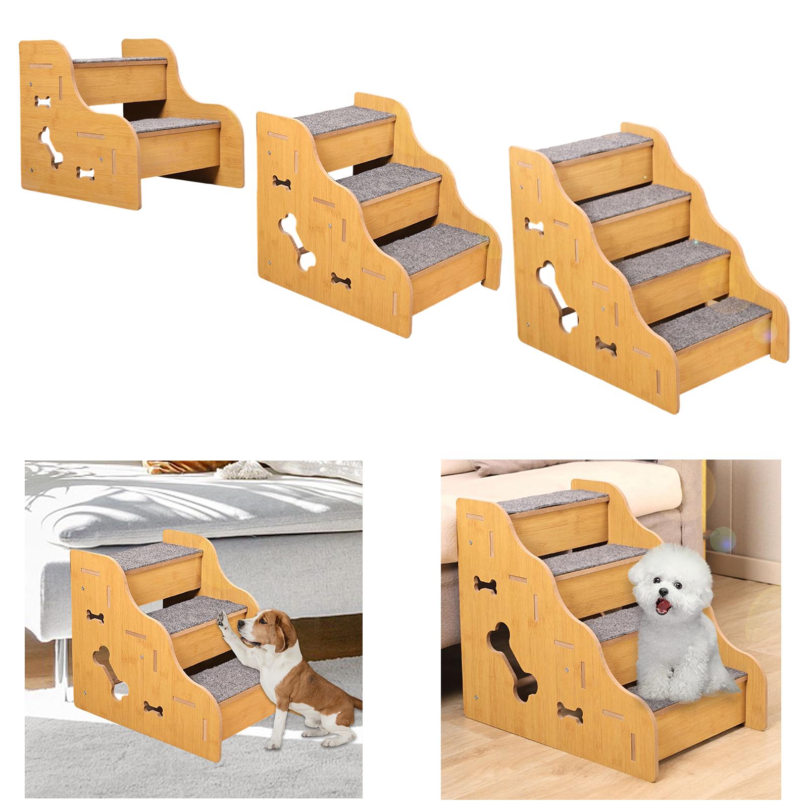 小型犬用犬用階段、便利、丈夫、滑り止め、屋内用、犬用ステップ - Calming Dog Bed のレビューと価格