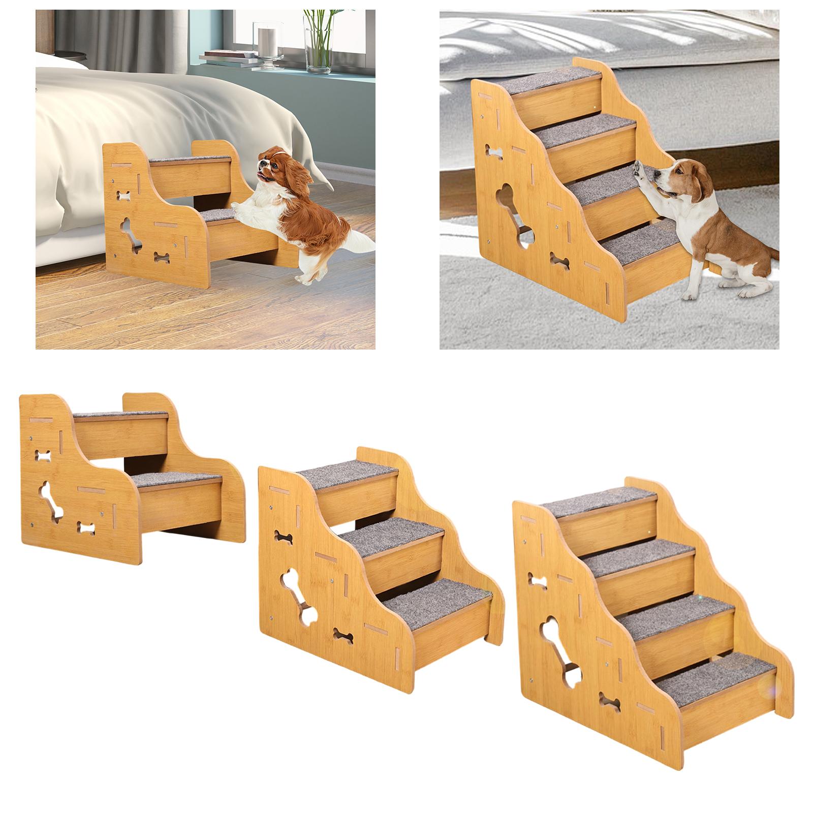 小型犬用犬用階段、便利、丈夫、滑り止め、屋内用、犬用ステップ - Calming Dog Bed のレビューと価格