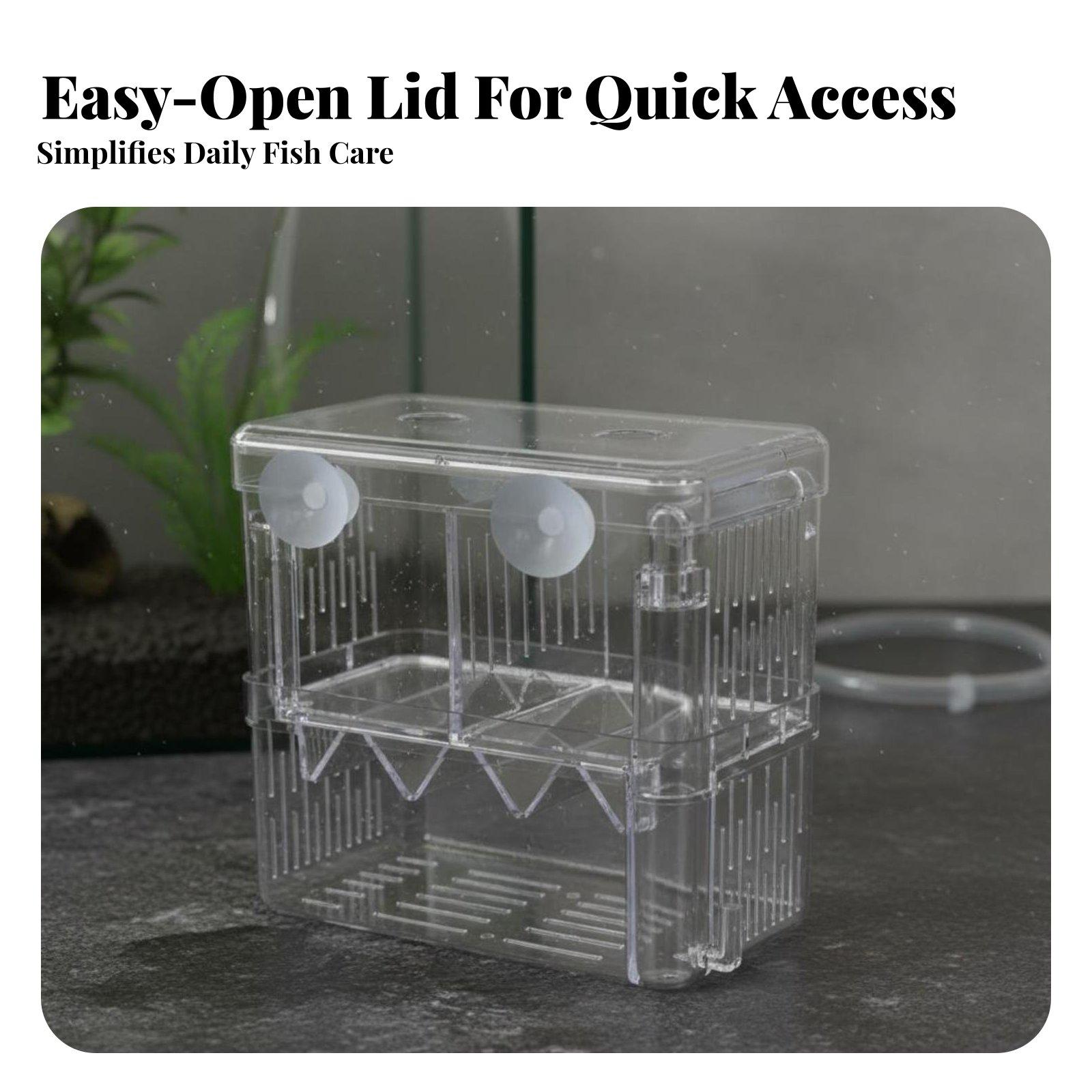 二層水槽飼育タンク稚魚隔離分離器透明孵化箱水槽用品用 - Aquarium Fish Tank のレビューと価格