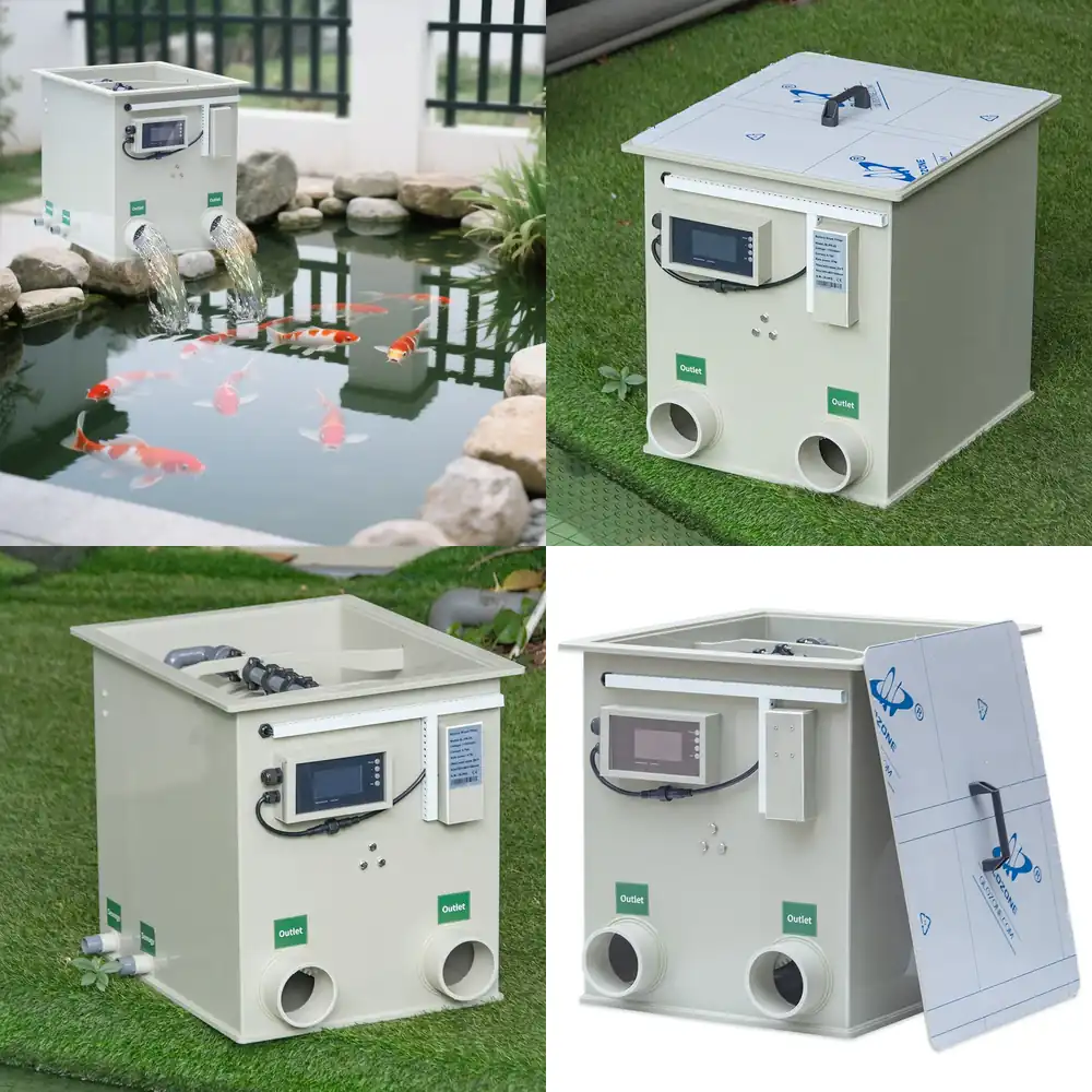 QihangRAS 5300ガロン鯉池用RDFマイクロドラム - Aquarium Fish Tank のレビューと価格