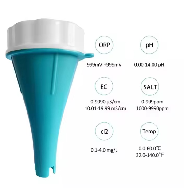 6-in-1スマート水質モニター：EC、PH、ORP、温度、 - Aquarium Fish Tank のレビューと価格