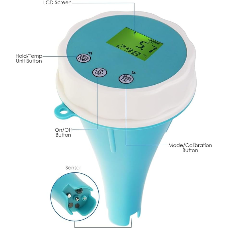 6-in-1スマート水質モニター：EC、PH、ORP、温度、 - Aquarium Fish Tank のレビューと価格