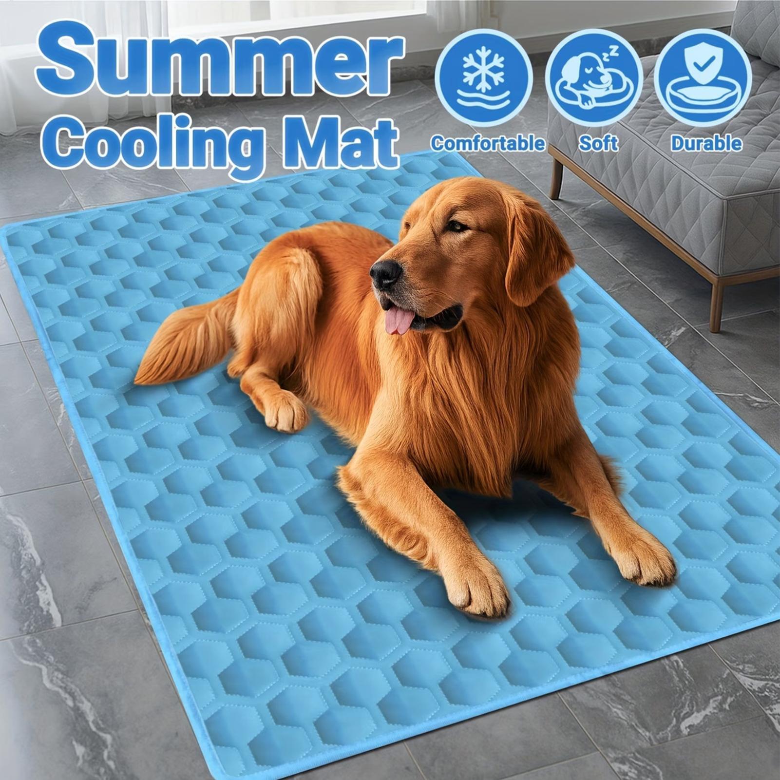 冷却犬用ベッド　暑い夏用滑り止めクッション　ペット猫用ベッド - Calming Dog Bed のレビューと価格