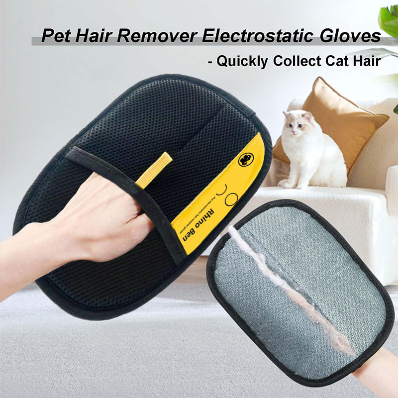 新しい静電気ペットグルーミンググローブ毛除去クリーニングアク - Pet Supplies Direct のレビューと価格