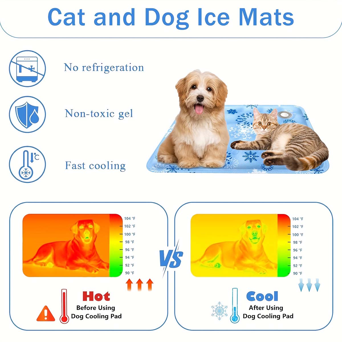 夏用ペットマット、ペットアイスマット、犬用マット、犬用ベッド - Pet Supplies Direct のレビューと価格