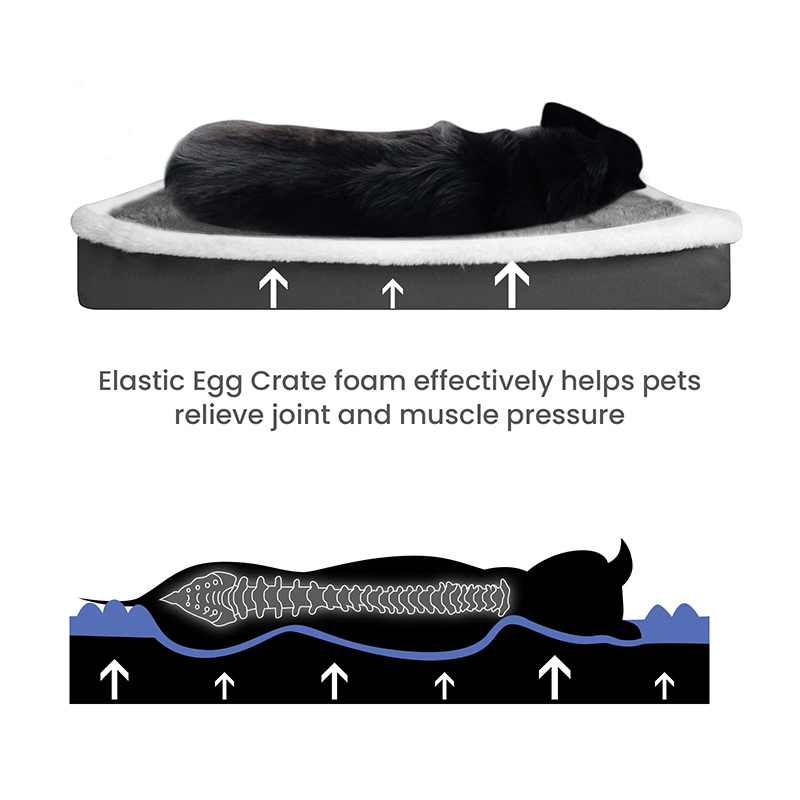 Benepaw ソフト整形外科犬ベッド洗える滑り止め卵箱泡犬 - Calming Dog Bed のレビューと価格