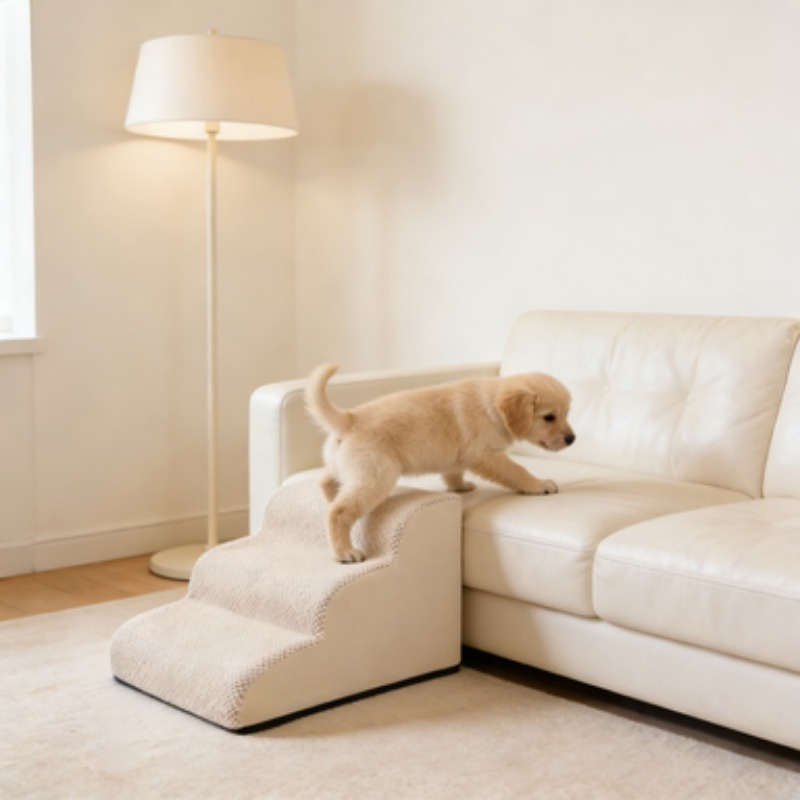 2/3/4層の滑り止め取り外し可能なスポンジペット用はしご、 - Calming Dog Bed のレビューと価格