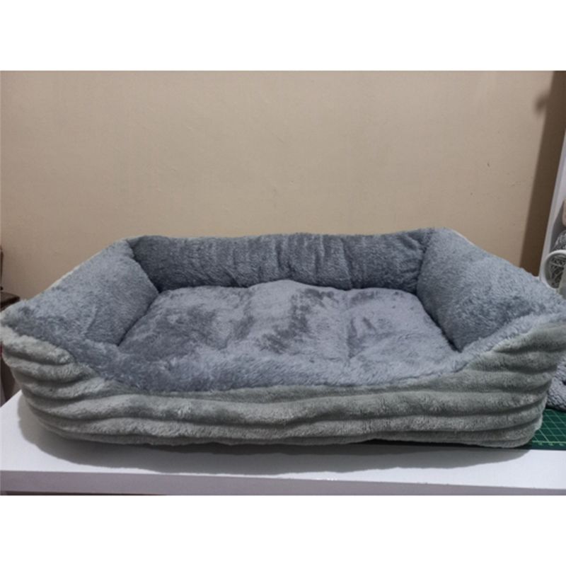 AEA9-グレー犬用ベッドペットスクエアプラッシュ犬用ケネル - Pet X Supplies & Tack Howell Photos のレビューと価格