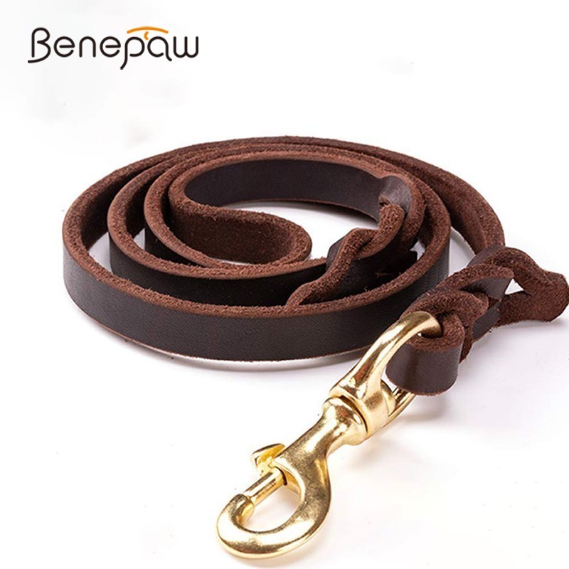 Benepaw-ペット用の手作りの牛革レザーの鎖,大型犬用の - Pet Supplies Pet Shop のレビューと価格